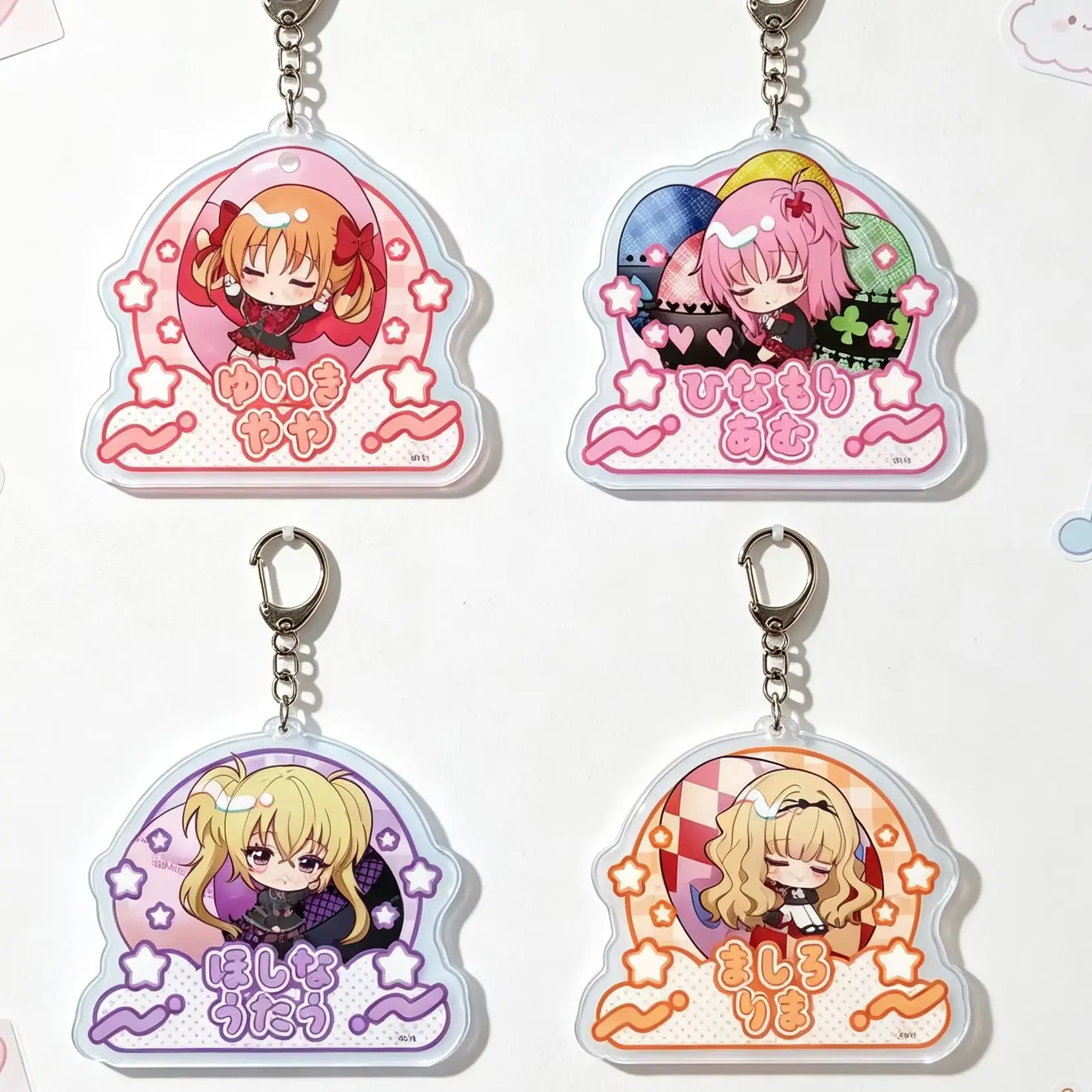HOT As A Gift For Fans 6cm Anime Bag Acrylic KeyRing Anime Shugo Chara! Cell Phone Pendant Exquisite Product New Style Keychain