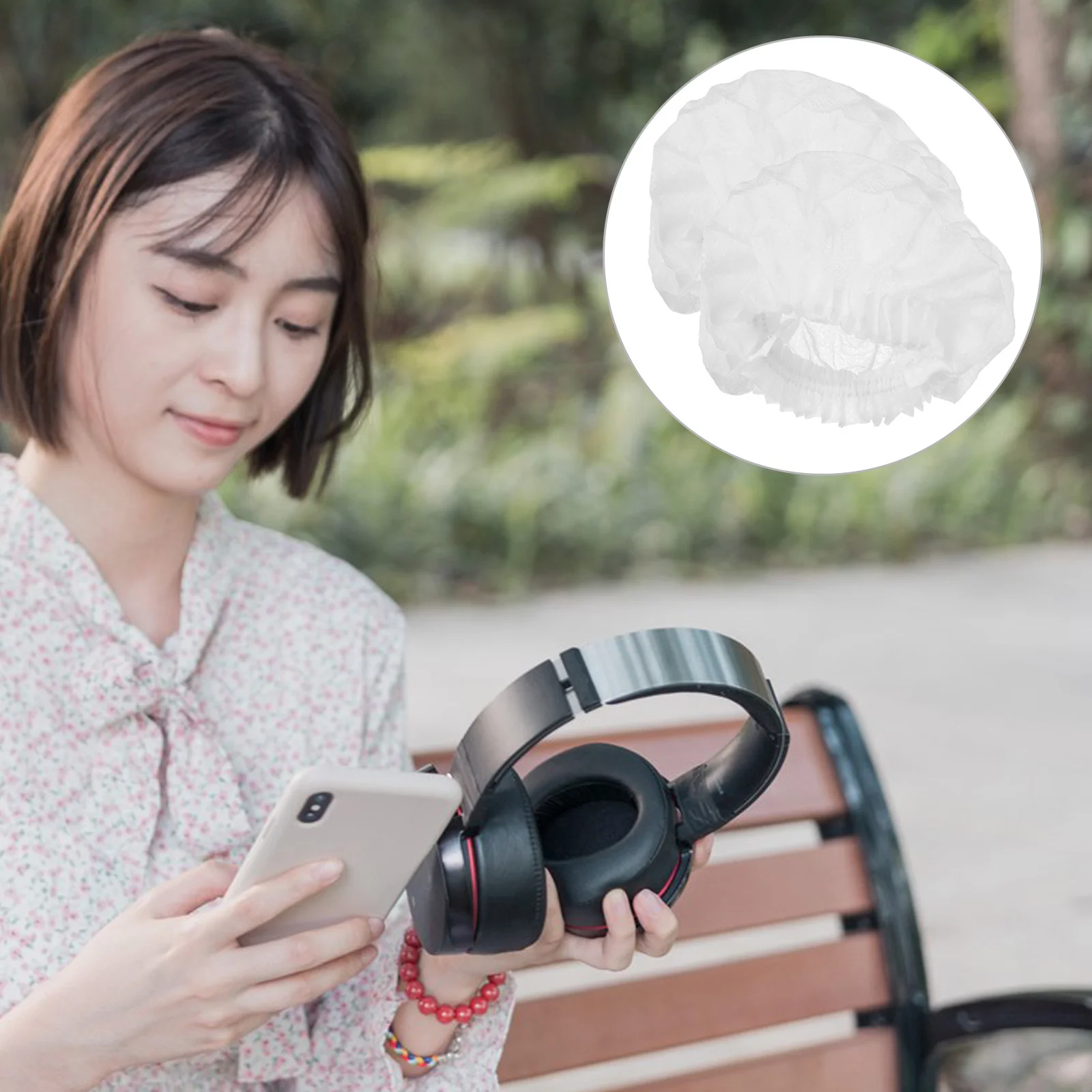 

Headphone Covers Reusable Soft Ear Protectors For Wireless Headphones Breathable Replacement Pads Compatible With Most