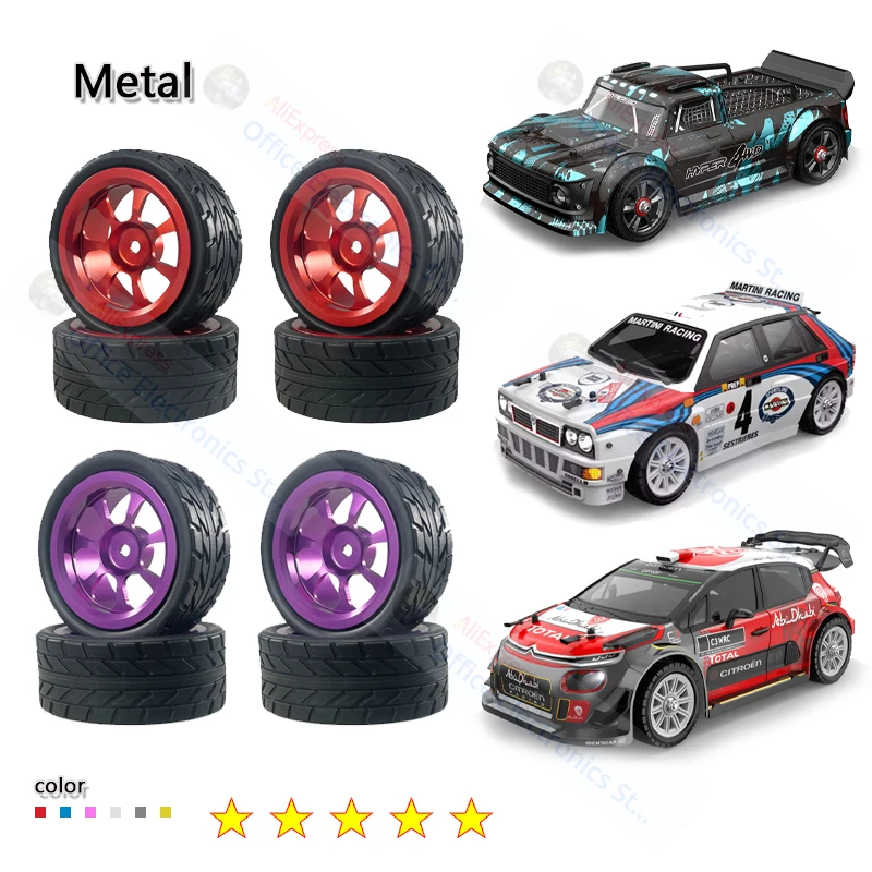 

Mjx Hyper Go 1/14 14301 14302 14303 Rc Car Modification And Upgrade Metal Wheels And Tire Spare Parts Diy Color Modification