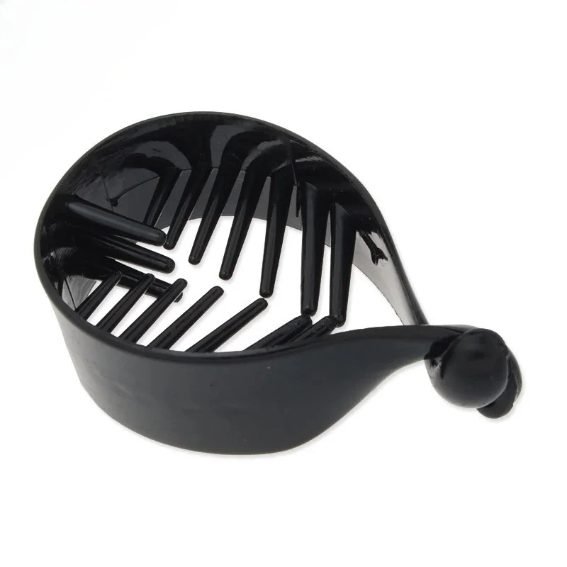 

19mm Width Blank Black Plastic Hair Claw with Scure Extra Teeth.Ponytail Holder Style,20pcs/lot-C4481