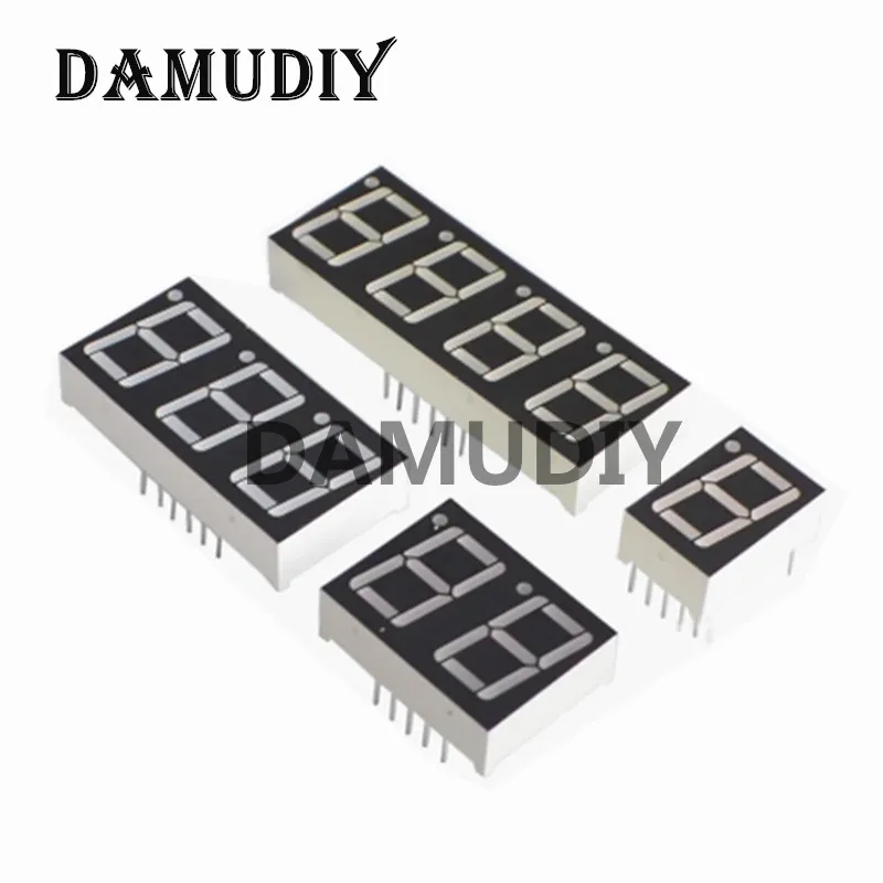 2 Stück 0,8-Zoll-LED-Anzeige 7 Segment 1 Bit/2 Bit/3 Bit/4 Bit Ziffernröhre Rot Gemeinsame Kathode/Anode Digital 0,8 Zoll LED 7 Segment