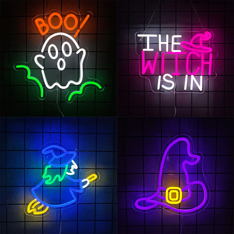 Party Games Best - Boo Witch Led Neon Sign, Used