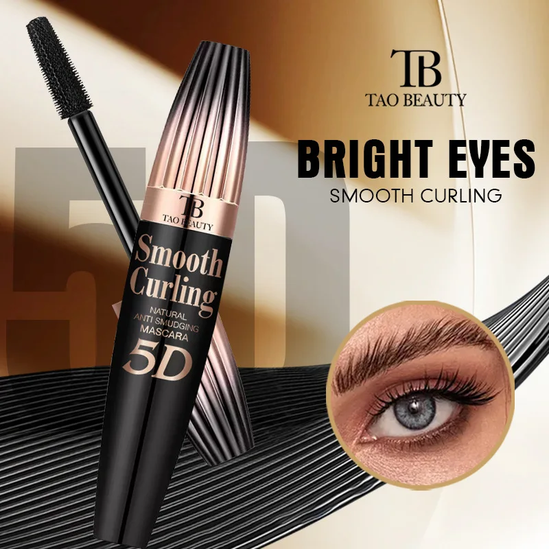 Mascara TAOBEAUTY 5D : longueur naturelle, séchage rapide, imperméable, rehausseur de cils rehaussant longue durée