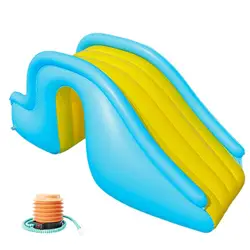 Inflatable Pool Slide For Kids Fun Outdoor Anti-Tipping Waterpark Slides Toy Summer Inflated Water Slides For Swimming Pool