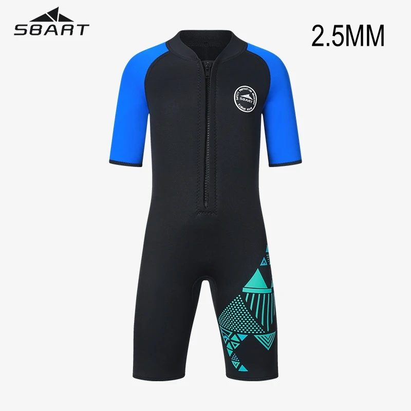 

2.5MM Neoprene Short Sleeve Snorkeling Keep Warm Swim Diving Suit Kids Scuba One Piece Spearfishing Kayaking Water Sport WetSuit