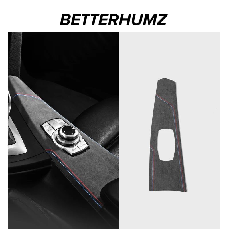 For BMW F30 F32 F34 Made of Alcantara Car Interior Center Console Multimedia Knob Panel Trim Performance Stickers Accessories