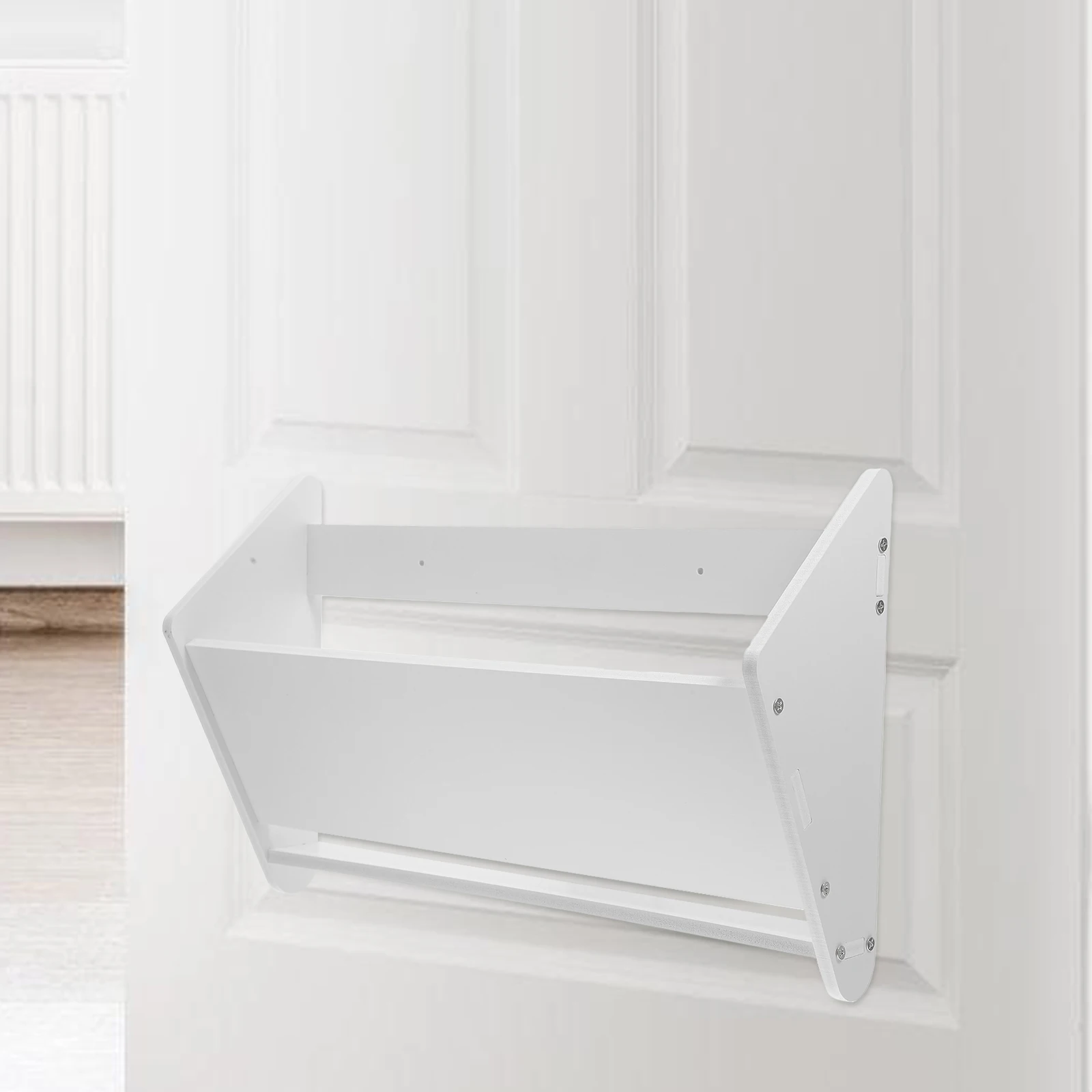 

Ultra thin Shoe Rack White PVC Wood Plastic Board Smooth Polishing Wall mounted Storage Bathroom Holder Mildew