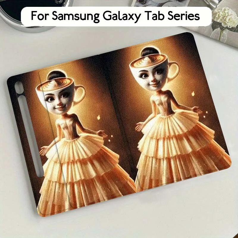 

Balerina Capucina Popular Art For Samsung Galaxy Tab S9 S10 S6 S7 S8 FE Plus Lite Inch Foldable Cover Tablet Case