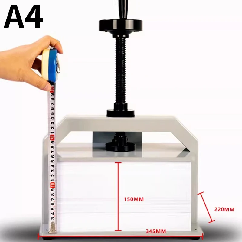 A4 flattening machine paper manual paper pressing machine iron plate paper pressing machine small A3 flattening machine book