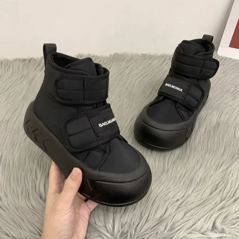 Bread cotton shoes women 2024 winter new fashion hundred with thick bottom waterproof non-slip padded snow boots news