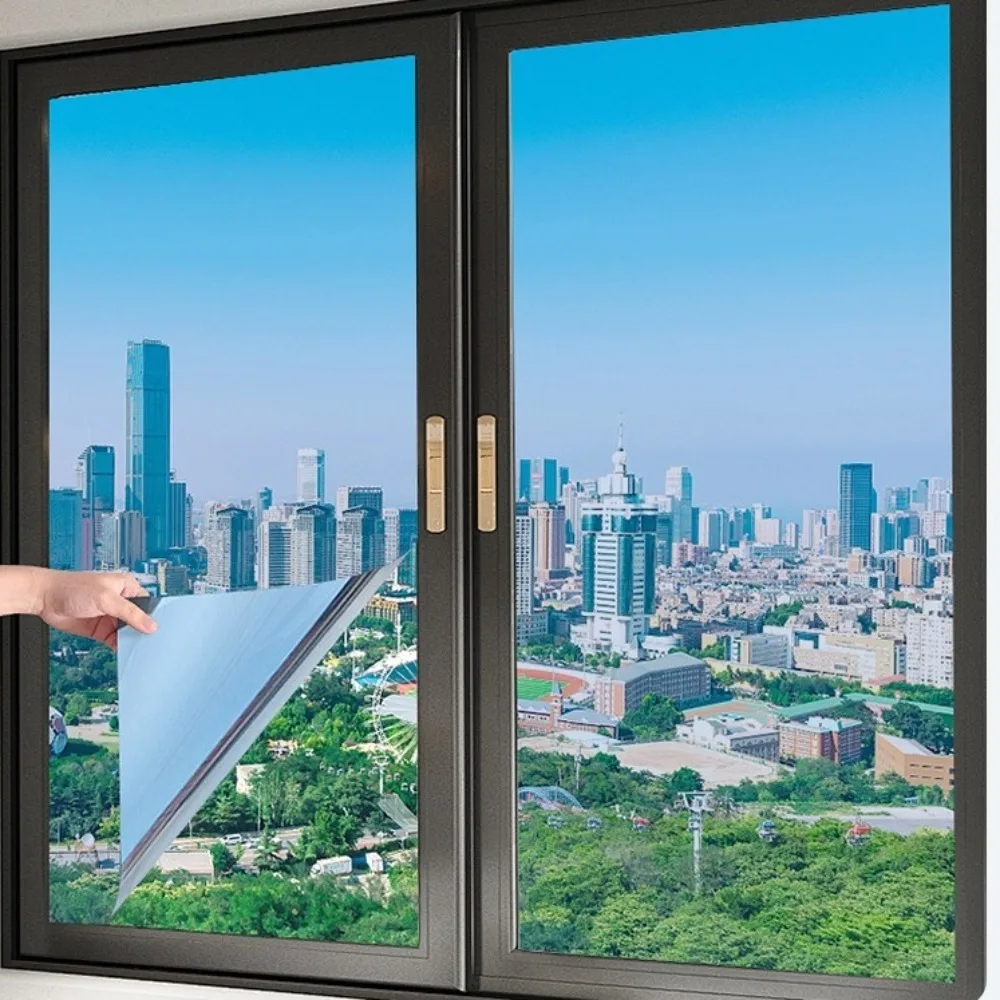 Anti Peeping Sun Blocking Glass Sticker UV Protection Sun Protection Heat Control Reflective Film PVC Self Adhesive