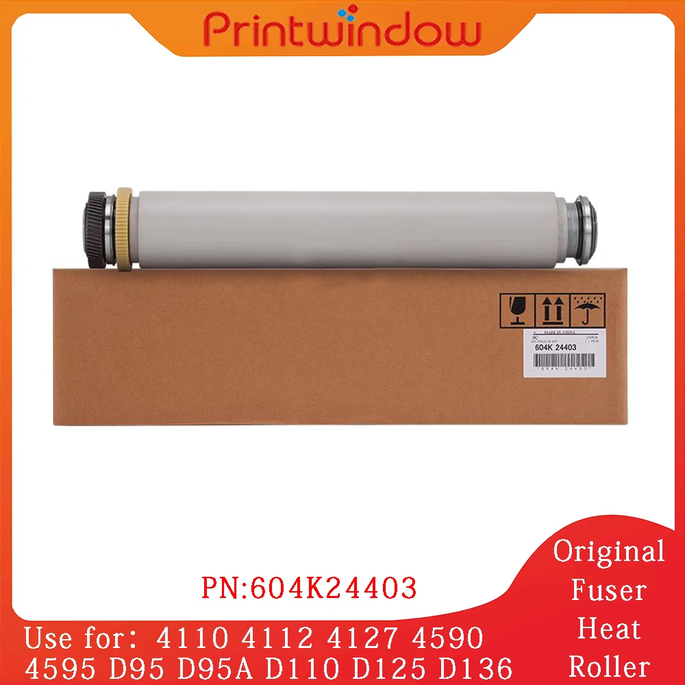 Original New 604K24403 Fuser Heat Roller for Xerox 4110 4112 4127 4590 4595 D95 D95A D110 D125 D136 604K24402 Upper Fuser Roller