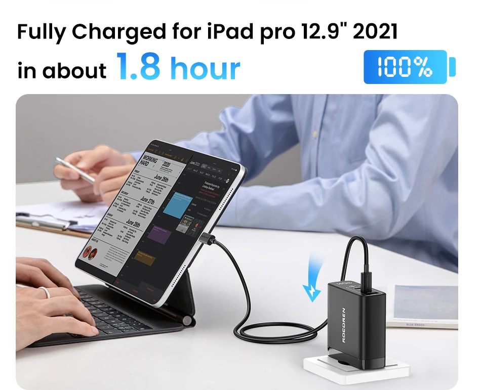 Câble USB-C 100W Rocoren – USB-C vers USB-C PD 20V 5A QC 4.0 Charge Rapide 1 Mètre 6 S112bf24346f3486cb63e88bd031da3e2a
