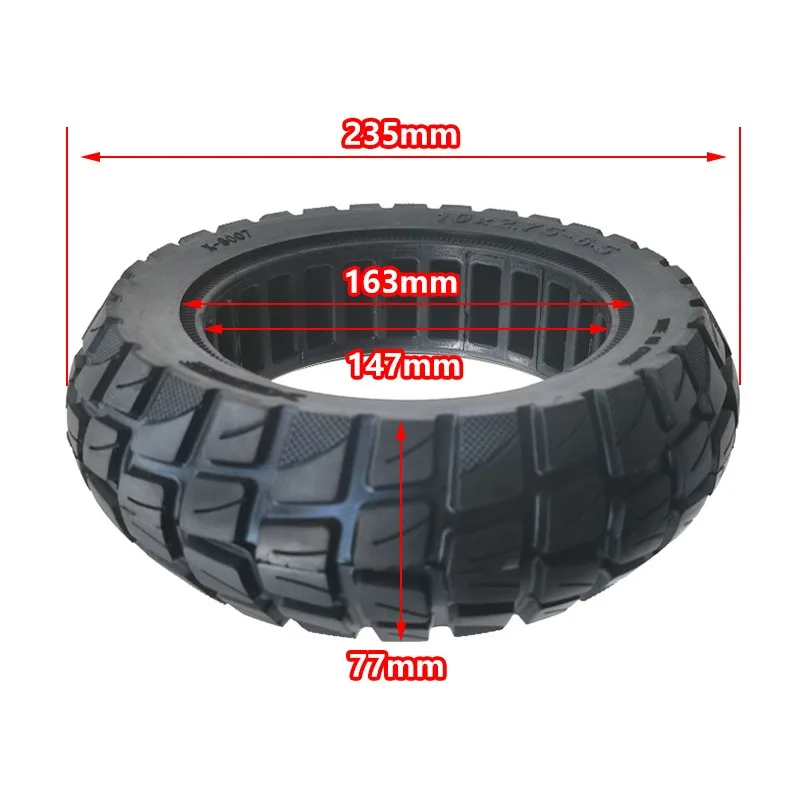 10 inch 10x2.7510X2.70-6.5 10x2.75 70/65-6.5 solid tires, suitable for electric scooters, non inflatable tires