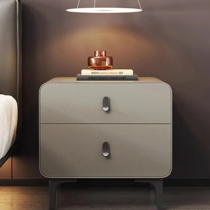 

Drawer Storage Nightstand Modern Bedroom Bedside Luxury Minimalist Nightstands Wood Nordic Mesitas De Noche Home Furniture