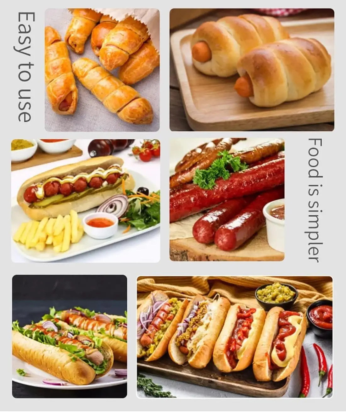 Hot dog roll oven - sausage machine, ideal for breakfast sausages, rolls and parties, heating equipment