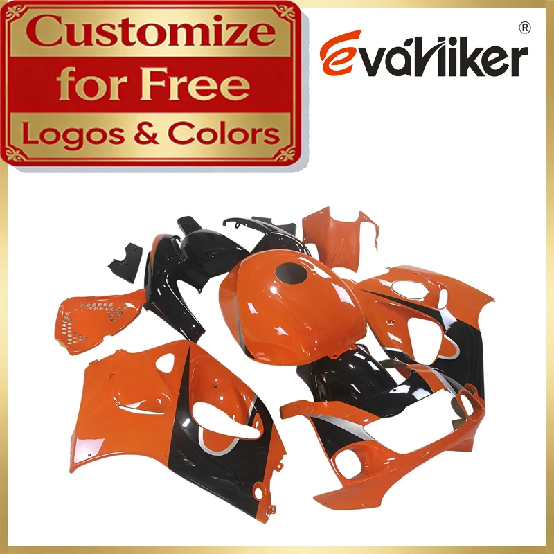 ABS Fairing Kit For Suzuki GSXR600 GSXR750 1996 1997 1998 1999 2000 orange black Motorcycle Bodywork Custom Patterns And Colors