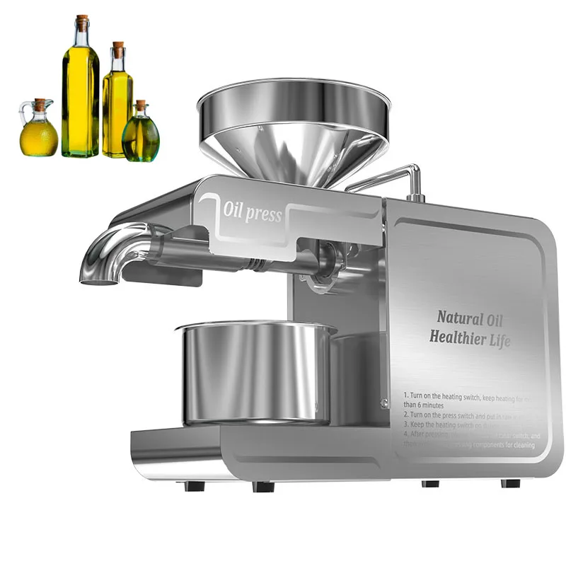 110V/220V Intelligent Oil Press Household FLaxseed Oil Extractor Peanut Sunflower Seed Oil Press