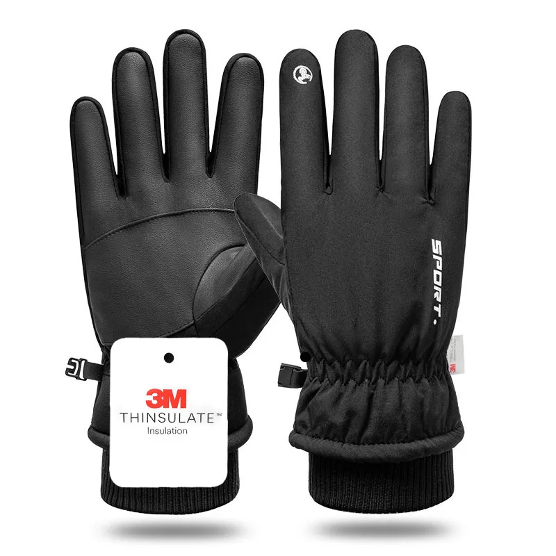 

Motorcycle Winter Cycling Gloves Non Slip Touch Ski Gloves Snowboard Accessories Waterproof Pocket Warm Men's and Women's Gloves