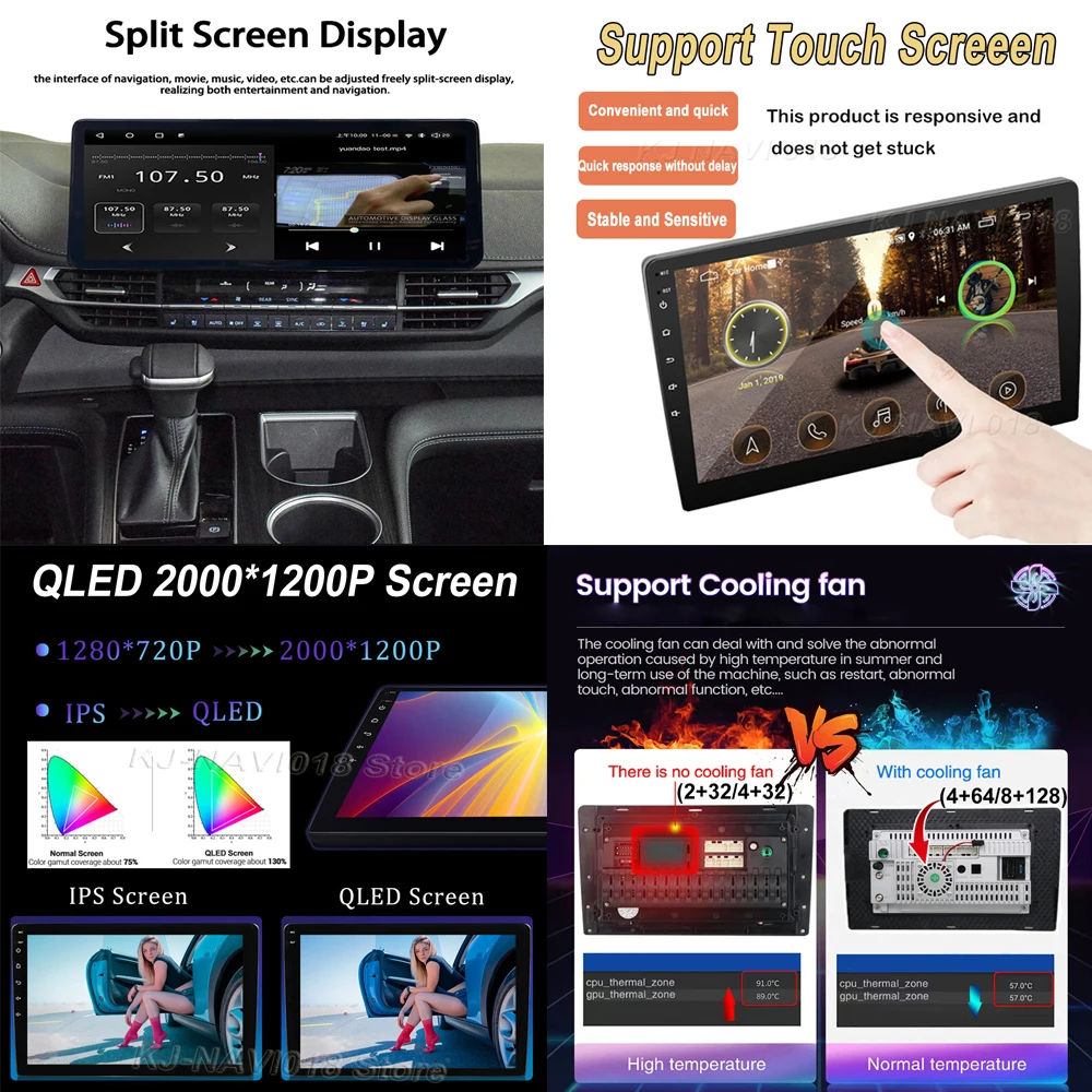 Android 14 Car Radio Multimedia GPS Wireless Carplay GPS RDS for Audi A3 8P 2003-2012 RS3 Sportback 2011-2012 S3 8P 2006-2012