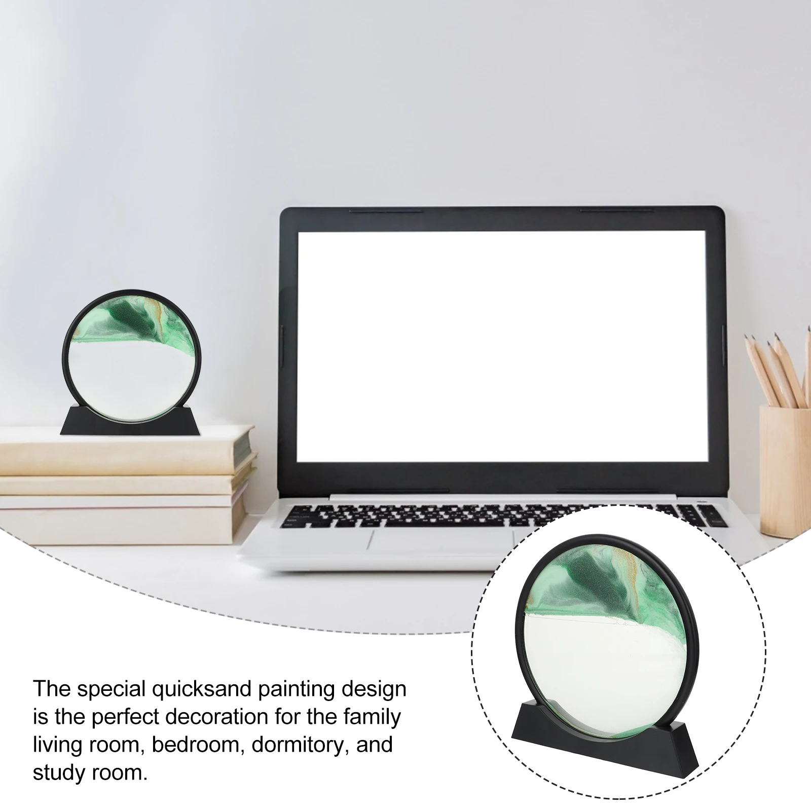 Living Room Decoration Decorative Quicksand Painting Art Ornament Desktop Adorn Moving Adornment Christmas Gifts