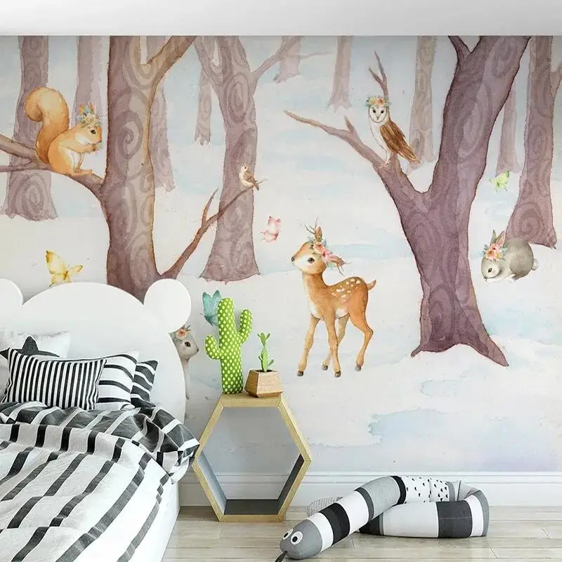 

Custom Mural Wallpaper 3D Cartoon Photo Wall Painting Boy's Bedroom Restaurant Cafe Background Wall Papers Home Decor Backdrop