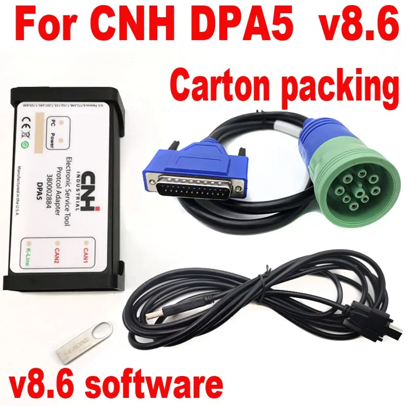 Best DPA5 For CNH V8.6 Heavy Duty Truck Scanner Code Reader Full System Diagnostic Tool For Trailer Bus Wheel Loader Excavator