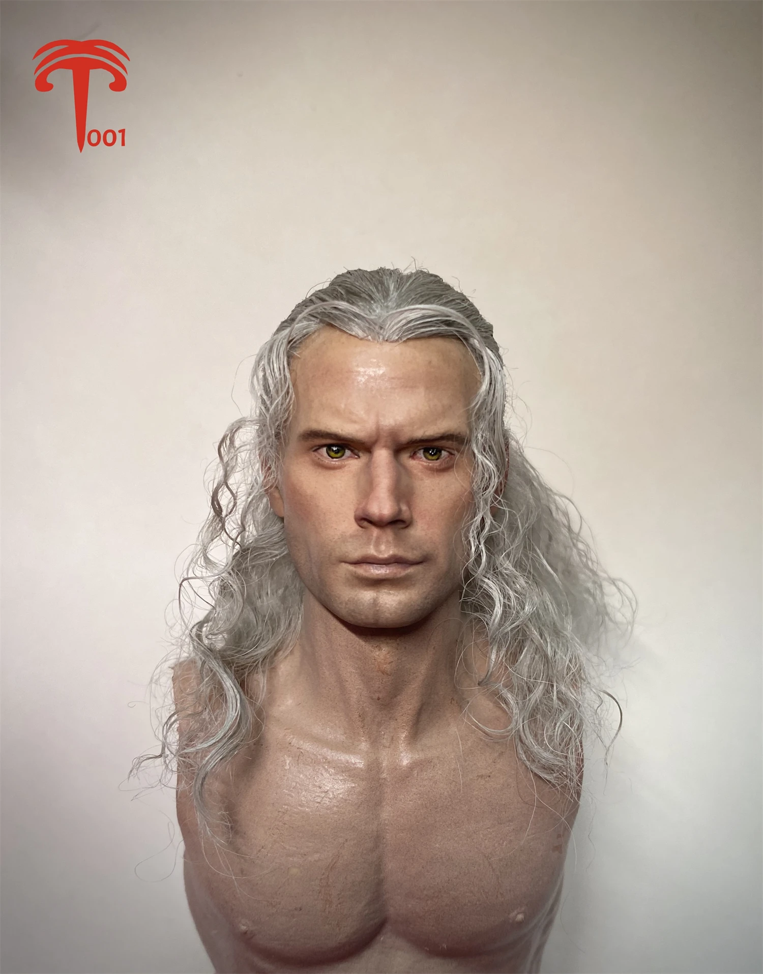 

1/6scale head carvingXT001 Henry Cavill Collection Static Model Male Soldier Long Hair Transplant 12Inch Action Figure Body Dol