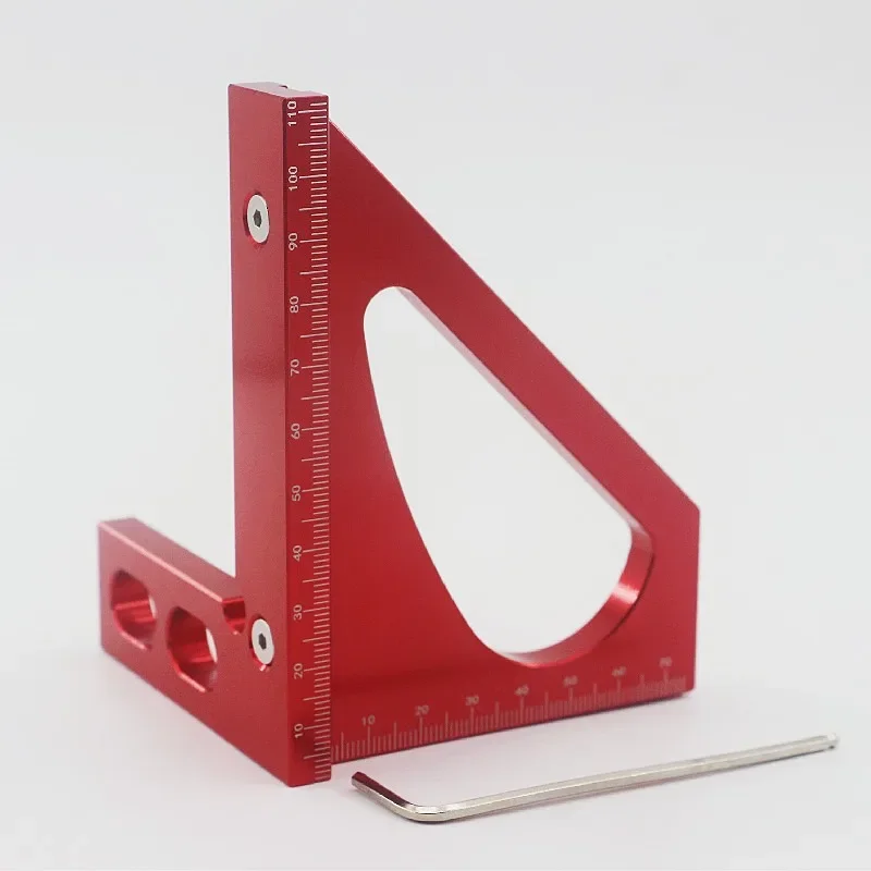 

Woodworking Square Protractor Aluminum Alloy Miter Triangle Ruler High Precision Layout Measuring Tool for Engineer Carpenter