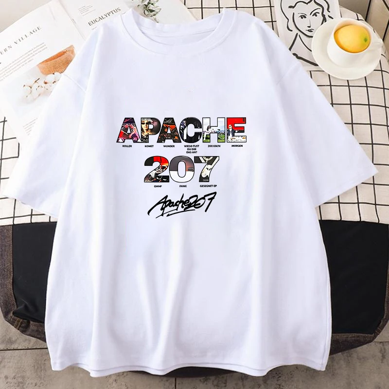 Sommer 2026 Neues Apache 207 Musiker T-Shirt für Herren und Damen – Stylisches bedrucktes Rundhals-T-Shirt für Unisex Street Harajuku Loose Tee – Detail 5