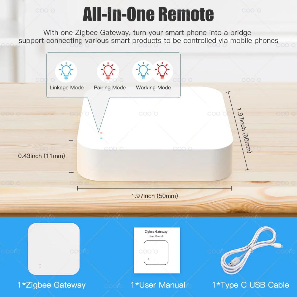 ZigBee Multi-mode Gateway Hub Smart Home Wireless Bridge Mesh eWeLink App Remote Control Works With Alexa Google Assistant Alice