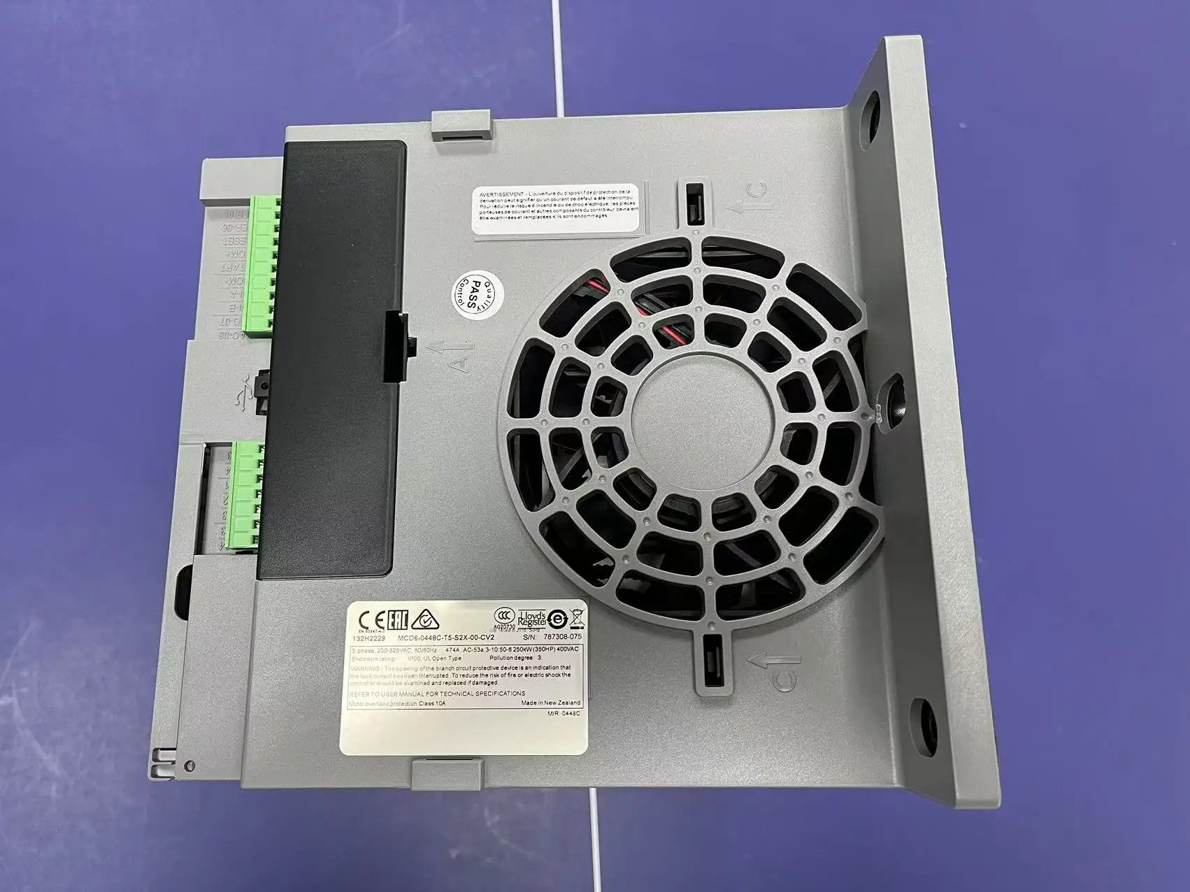 Soft Starter MCD 600 Series 132H2229 MCD6-0448C-T5-S2X-00-CV2 200-525VAC 3PH 448A MCD60448CT5S2X00CV2