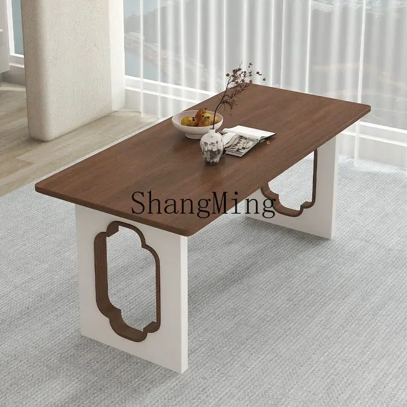 

FG household small apartment solid wood balcony modern small tea table tea table and chair combination