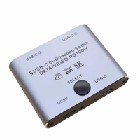 Bi Directional USB C Switch Splitter 8K USB C Switcher KVM 8K@60Hz 4K@144Hz Video+10Gbps Data For Multiple Source No USB C line