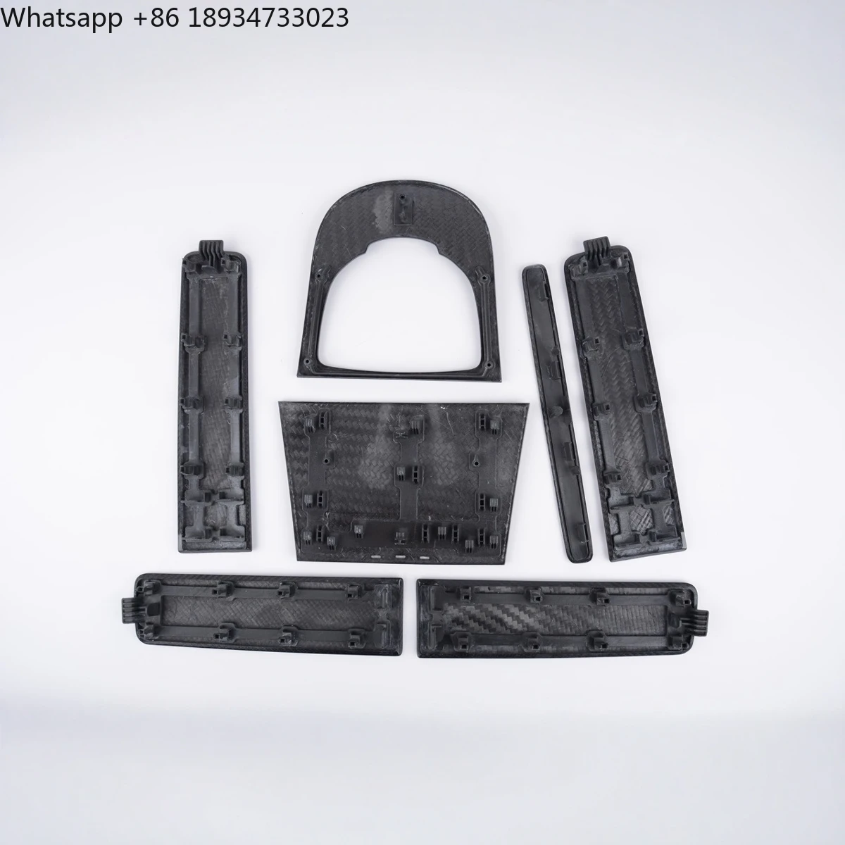 

Center Console Dashboard Panels Carbon Fiber Interior Trim Replacement Kit for Mercedes-Benz G-Class W464 2018-2021 Models