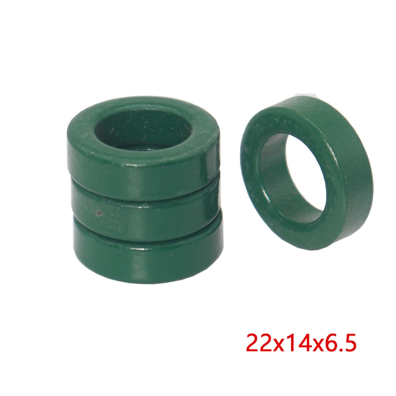 【10-5 قطعة】Mn-Zn حلقة الفريت الأخضر 22*14*6.5 مللي متر عاكس أساسي مضاد للتدخل مغو مؤازر عالي التوصيل