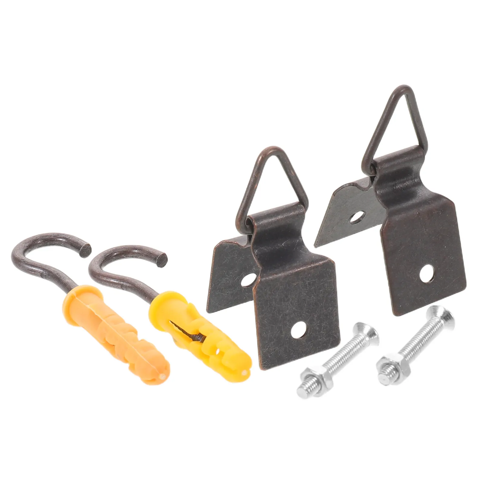1Set Metal Roller Blind Mount Bracket Lifting Kit with Screws Anchors Replacement Parts for Bamboo Reed Roll Up Window Shades