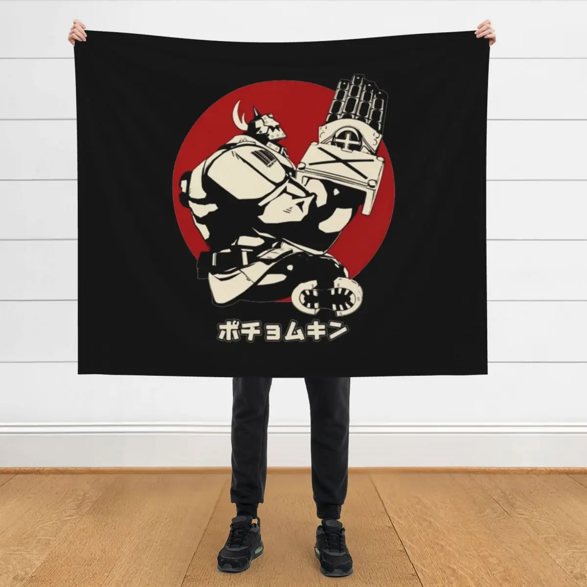 

Potemkin - Guilty Gear Throw Blanket Flannel Fabric Bed covers Fashion Sofas Retros Blankets