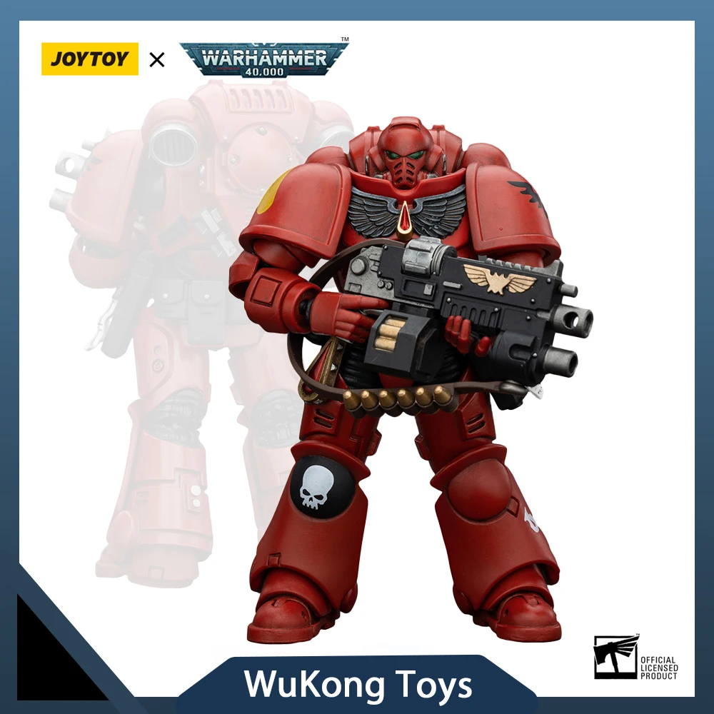 

JOYTOY Warhammer 40K 1/18 Blood Angels Intercessors Action Figure Anime Statue Collectible Model Desktop Decorat Gift Toy