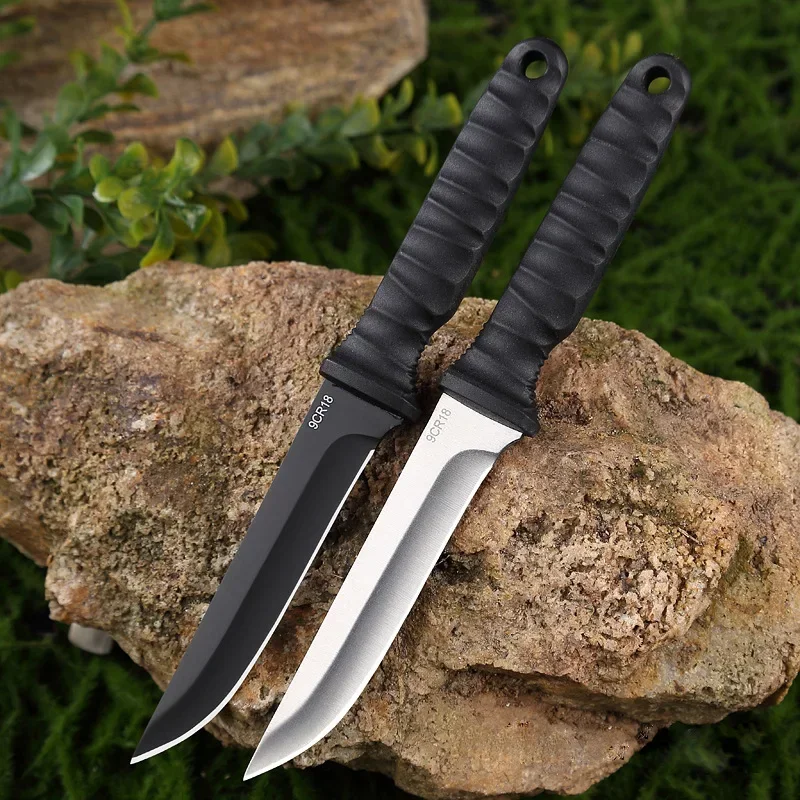 Outdoor EDC Self-Defense Knife, Outdoor High Hardness Life-Saving Knife, Camping Climbing Stainless Steel Knife