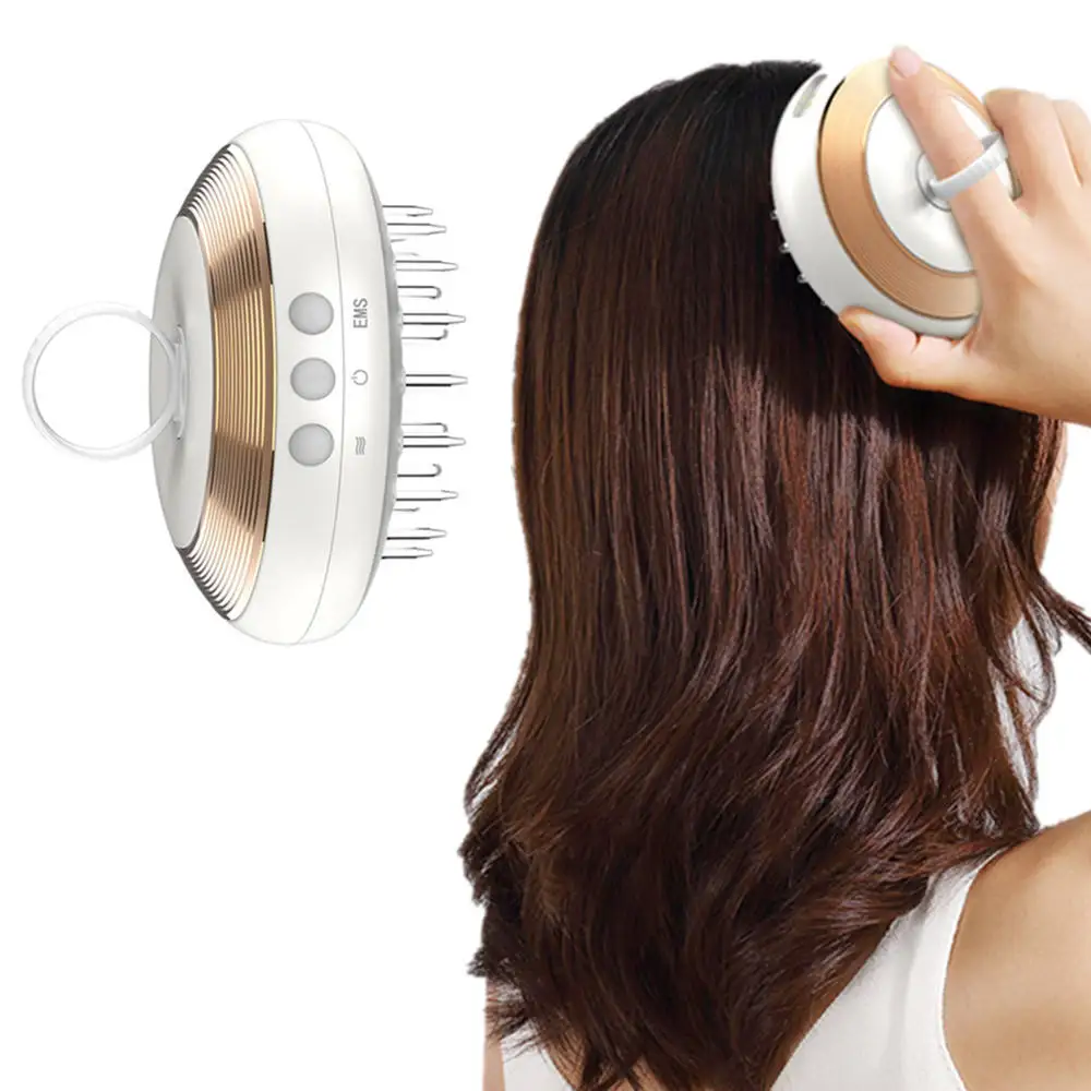 

Commercial Ceramic Beauty Equipment Head Massager Anti Hair Loss Electric Hair Scalp Massager Foldable Vibrating Hair Comb
