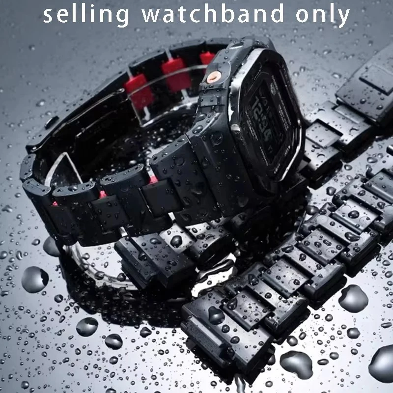 

Ремешок для часов Casio Small Square Watch 3516 DW-H5600MB, модифицированный, легкий, из стали, аксессуары для ремешков для часов, ремешок 18 мм