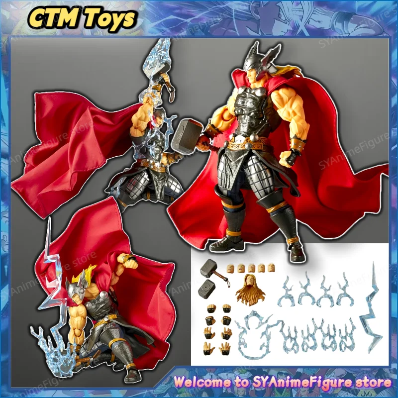 

Новая фигурка Thor от CTM Toys Kaiyodo Revoltech с усиленными суставами, Marvel Avengers, экшн-фигурка Тора, игрушка KO, подарок, предзаказ (квартал 2, 2026)