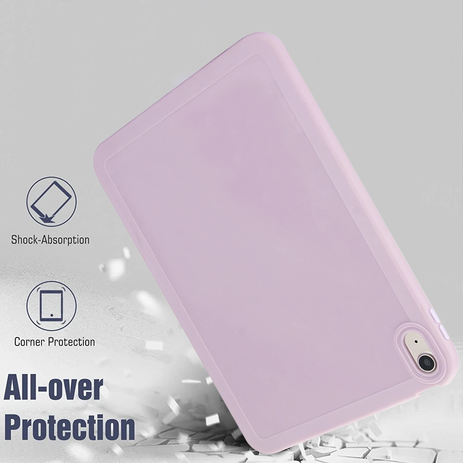 Voor iPad Case 10.2 10.5 10.9 11 inch 7e 8e 9e 10e Generatie Air 3 4 5 Pro Mini 6 Tablet Case Dunne Zachte Siliconen Cover