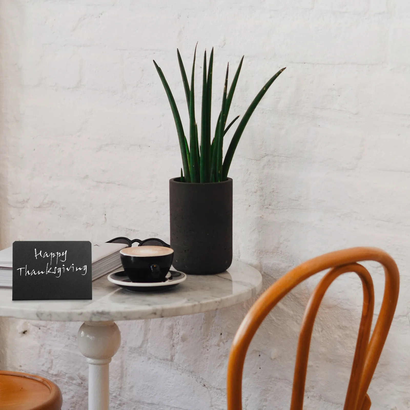 

10Pcs Food Label Small Blackboard Mini Chalkboard Standing Memo Board Reusable Erasable Desktop Message Sign for Buffet Party