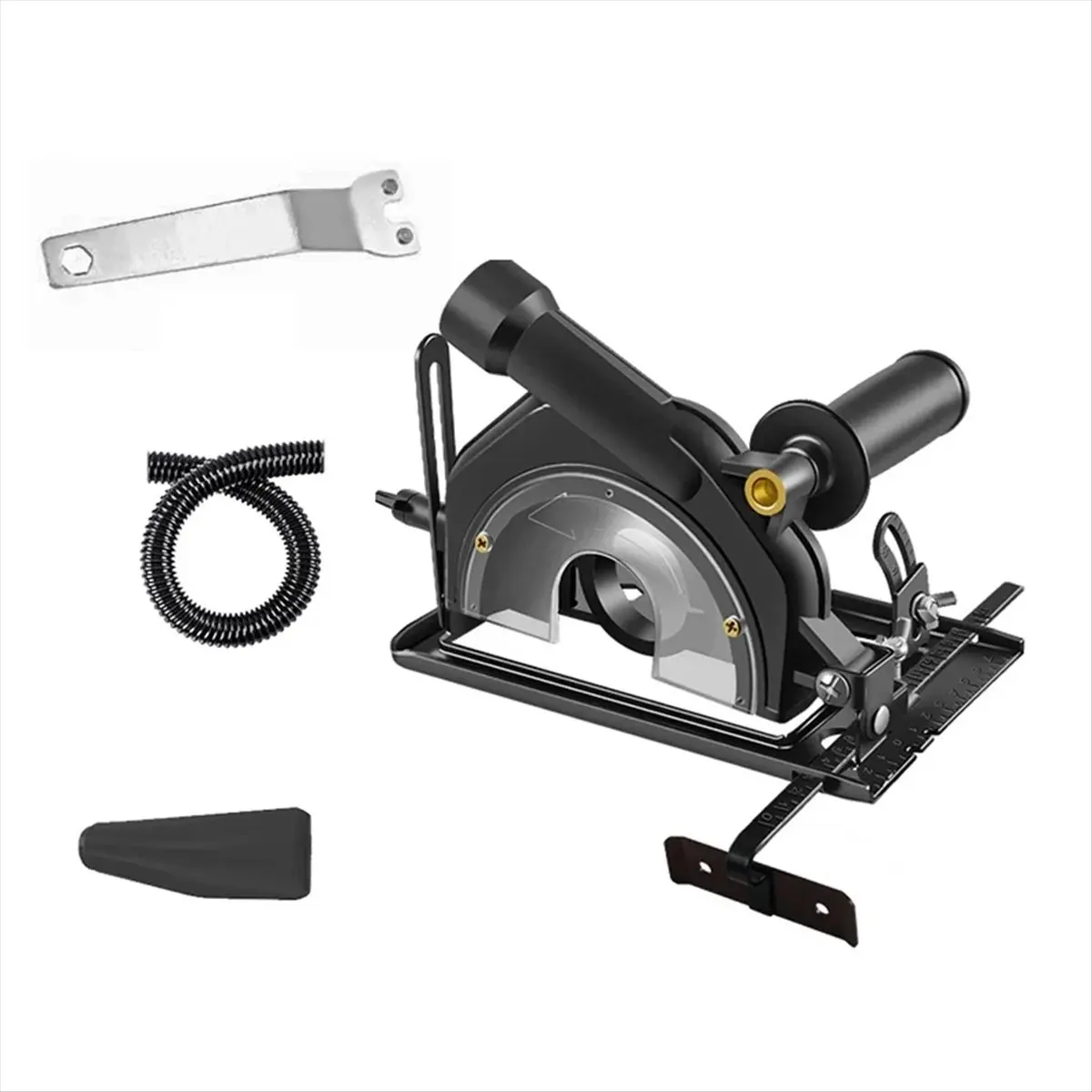 ●Hand Angle Grinder Converter to Cutter Base Bracket 0-40mm Depth Slotting Stand Tools for 100-125MM Angle Grinder