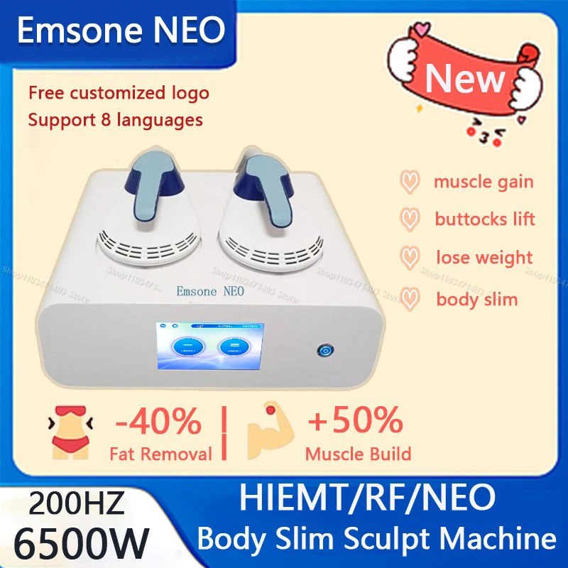 New upgrade  EMS Body Sculpting machine 15Tesla 6500W Hi-emt Nova Emsone Muscle Stimulator Slimming Weight Lose Massage device