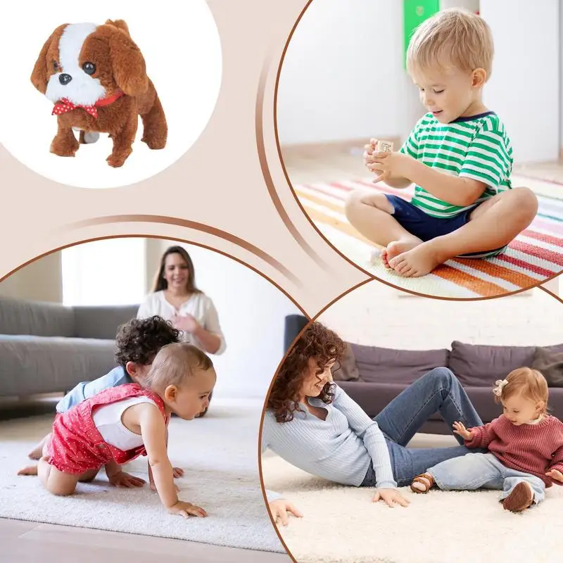 Jouet électronique en peluche pour chien de compagnie, Robot AIN, Intelligent, Interactif, Marche, Mouvement automatique, Cadeau d'anniversaire et de vacances pour la journée des enfants