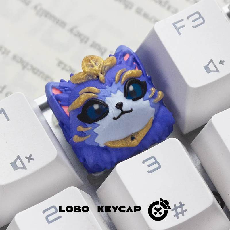 League of Legends Cartoon Keycap Game Characters Jinx Yuumi Creative 3D Resin Keycap Suitable Mechanical Keyboard Anime Gift