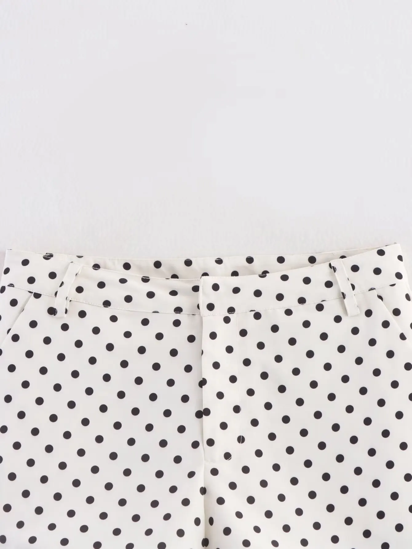 HH Weibliche Herbst Mode Polka Dot Gedruckt Set Lange Ärmel Rollkragen Kordelzug Jacke + A-line Shorts frauen Vintage Anzug – Detail 38